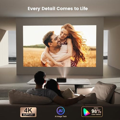 ONOAYO 4K Portable Projector Model ONO3 Pro 1920x1080 Display LCD