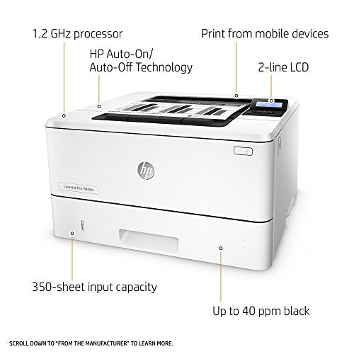 HP LaserJet Pro C5F93AR Monochrome Laser Printer, 600 x 600 dpi