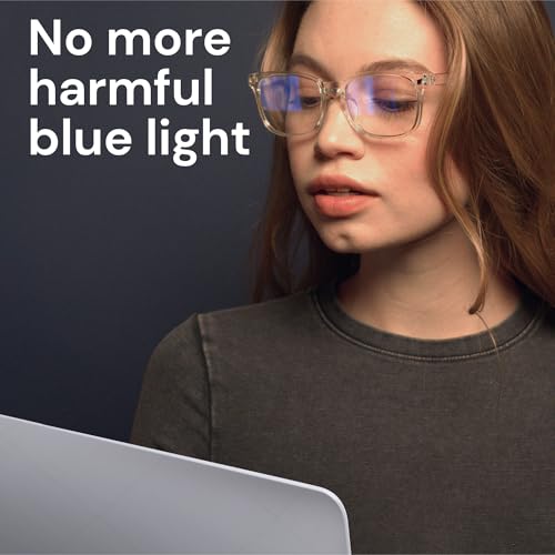 Gaoye Medium 012X Full Rim Blue Light Filtering Glasses, Anti-UV, Polycarbonate Lenses, TR90 Frame