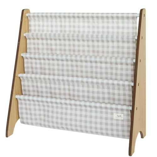 3 Sprouts 10" D x 24" W x 24.5" H IRKGBG Tiered Bookshelf 4 Shelves Floor Mount Living Room