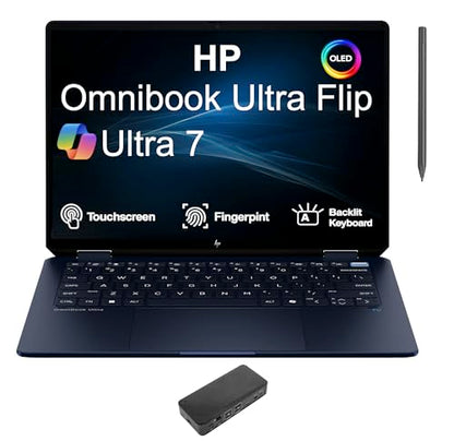 HP 14.0" Omnibook Ultra Flip Creator 2880 x 1800 Touchscreen OLED Convertible Laptop