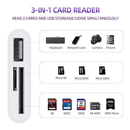 RayCue 2.76x0.79x0.39 in USB C Memory Card Reader A-CIGNA-CHECHONG