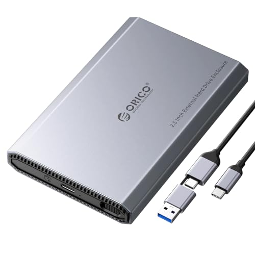 ORICO 6TB DD25-C3 2.5" SATA USB 3.2 Gen 2 Aluminum Hard Drive Enclosure