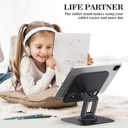 OCYCLONE 4.72 x 4.72 x 1.02 inches TAB-HOL01 Adjustable Foldable Tablet Stand Compatible with iPad and Other Devices