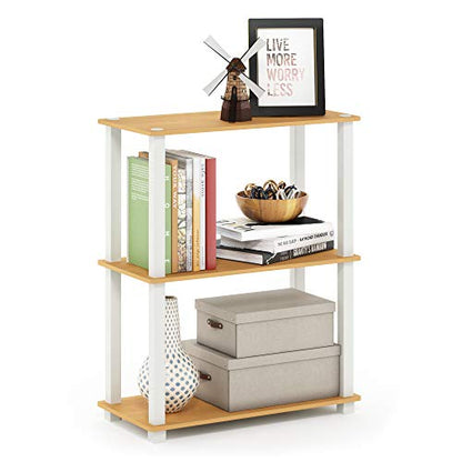 Furinno 3-Tier 18025BE/WH Floor Mount Shelving Unit