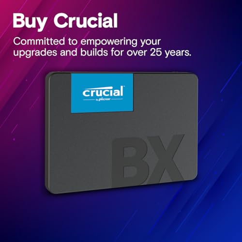 Crucial 1TB CT1000BX500SSD1 SATA Solid State Drive 540MB/s Read Speed Internal SSD
