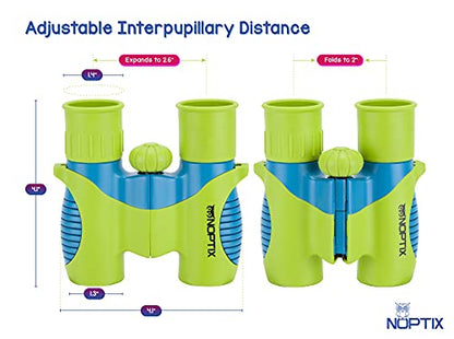 Noptix 21mm Real Kids NOP-MN-BIN02 8x Roof Prism Binoculars