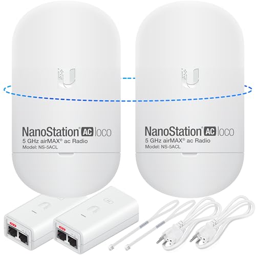 GOOD STORY 5GHz Ubiquiti Nanostation LOCO 5AC P2P-WIRELESS-Configuration Point-to-Point Wireless Bridge