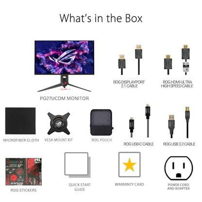 ASUS PG27UCDM 26.5" 4K UHD 240Hz QD-OLED Monitor