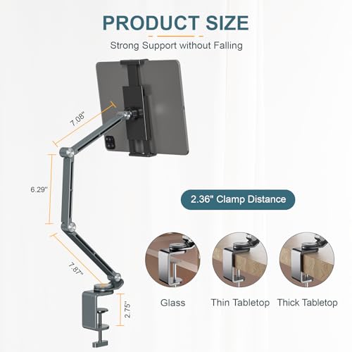 Houele Stand for Tablets and Phones Compatible with Devices Up to 15.6 inches