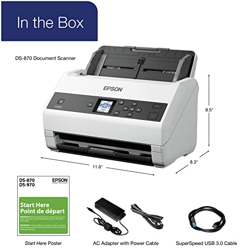 Epson Document Scanner DS-870 600 dpi USB