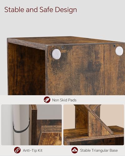 SUNMORY 6 Tier BC2023W2-VT Floor Mount Bookshelf