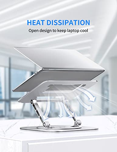 AOEVI Adjustable Computer Stand Tower Tabletop Aluminum Compatible with 10-16 inch Laptops