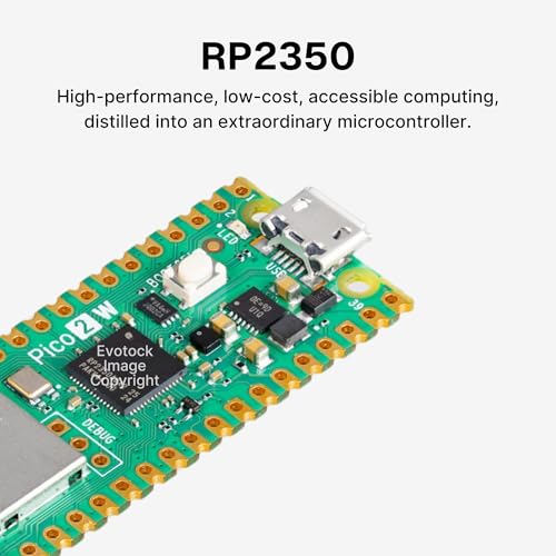 Generic 4MB Flash RAM, 520KB Dual-Core Cortex ARM RP2350 Microcontroller Board