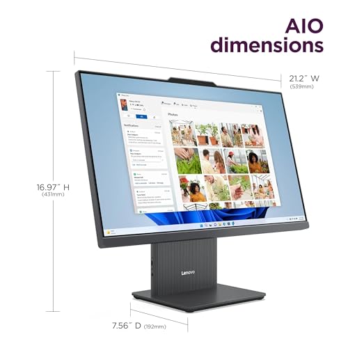 Lenovo IdeaCentre 24" AIO AMD Ryzen 5 7535HS 6C 16GB DDR5 512GB PCIe SSD Windows 11 Home