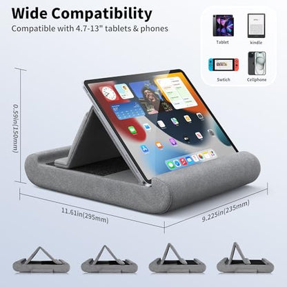 CreaDream Tablet Pillow Stand 106-01 Adjustable Foldable Ergonomic Tablet Holder for 4-13" Devices