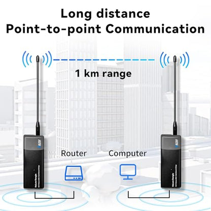 Heltec Outdoor Wireless Bridge AP+STA Pair Set 32.5 Mbps Quad-Band Wi-Fi 802.11ah