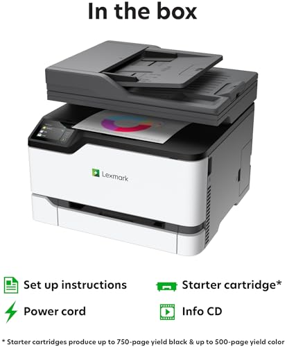 Lexmark CX331adwe 26ppm Color Laser Printer - 600dpi - Network-Ready - Wireless - A4