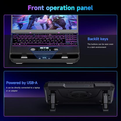 IETS 14.76" x 11" x 2" GT300B0(Basic) Metal, Plastic Laptop Cooling Pad