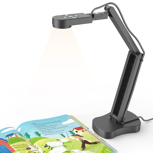 Kitchbar 8MP A3 Document Camera USB Capture System for Distance Learning and Classroom Use