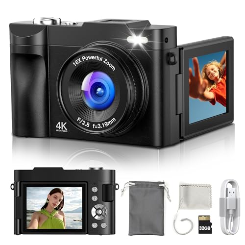 ROQIOO 16:9 A9-Black 48MP Compact Digital Camera