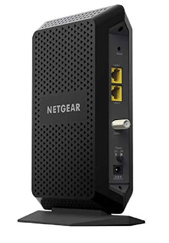 Netgear Nighthawk CM1100 DOCSIS 3.1 Cable Modem 2000Mbps 2 Gigabit Ethernet Ports Black