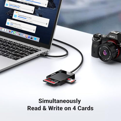 UGREEN USB 3.0 Card Reader 4 Ports 5000 Mbps SD/TF/CF/MS Reader
