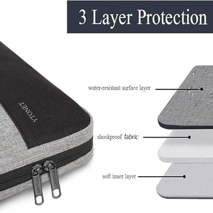 Ytonet 15.6 inch VE-US1025GRY Laptop Sleeve Case, Water Resistant, Nylon, for Various Laptop Models