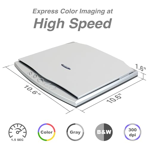 Plustek OS550 plus Flatbed Scanner - 1200 dpi - USB - A5 Document Scanner