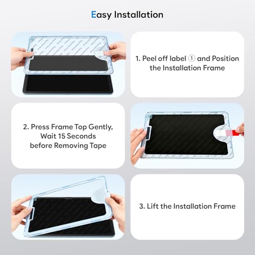 MOBDIK 9.59" L x 6.87" W Matte Tempered Glass Screen Protector for iPad 11th / 10th Generation