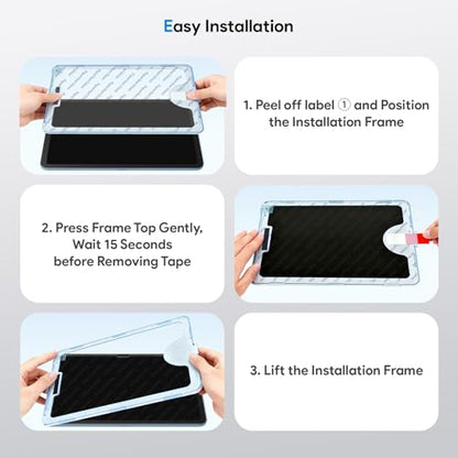 MOBDIK 9.59" L x 6.87" W Matte Tempered Glass Screen Protector for iPad 11th / 10th Generation