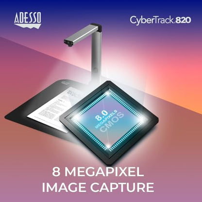 Adesso CyberTrack 8 Megapixel Document Camera Scanner 3264 Optical Sensor