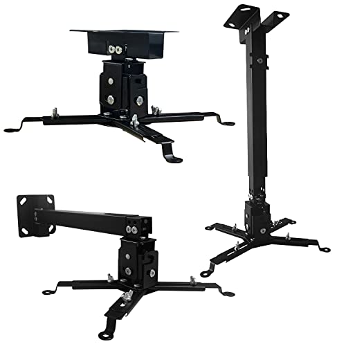 Tonalee Adjustable Projector Mount 4365 - Ceiling/Wall Mount - 2.53 lbs Capacity - Alloy Steel Construction - Waterproof