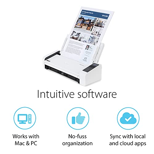 Doxie DX400 Monochrome Document Scanner 600 dpi Automatic Duplex