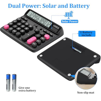 yxzzhx 5 Inch Black DS-200ML LCD Business&Financial Desk Calculator