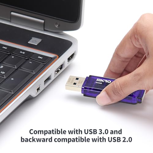 INLAND 64GB USB 3.0 FP Data Storage Flash Drive 5-Pack