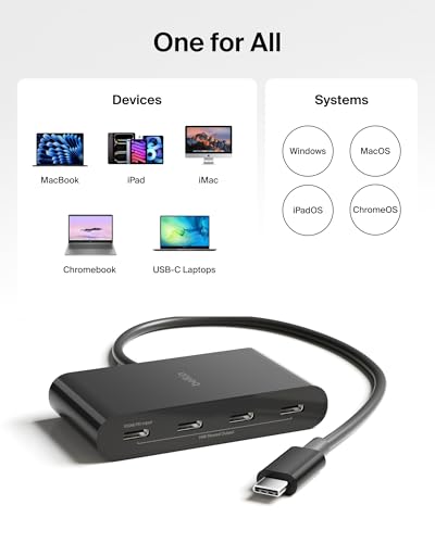 Belkin USB-C Hub AVC018BTBK 4-Port USB 3.2 Gen 2 10 Gbps