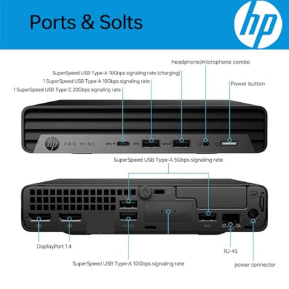 HP 2025 Elite 805 Mini PC G8 AMD Ryzen 5 5650G 16GB RAM 512GB PCIe SSD Dual DisplayPort 3840x2160