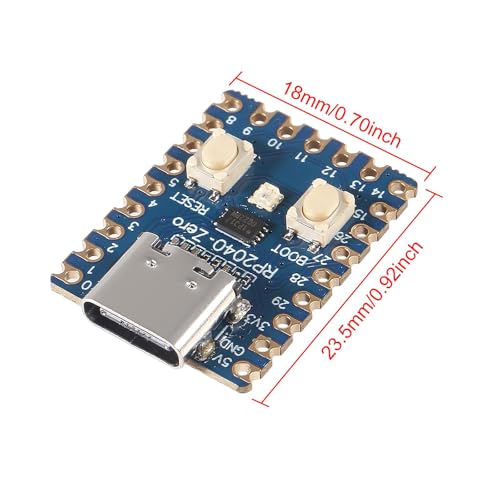 hiBCTR RP2040 - Zero 264KB SRAM 2MB Flash 133MHz Dual-Core Microcontroller Single Board Computer