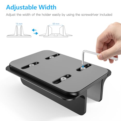 OMOTON Adjustable Vertical Laptop Stand OM-Vertical Laptop Stand Black