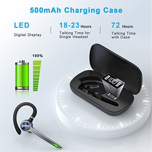 HEIBAS Wireless Bluetooth Earpiece G7 5.1 Connectivity 10m Range In-Ear Headset