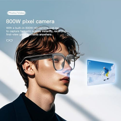 EGIKUYE Smart Glasses M02S-1 1-Inch Touchscreen Bluetooth Compatible Wearable Computer