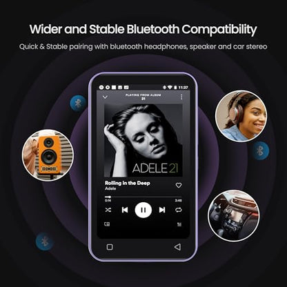 TIMMKOO 4 Inch Q8 80GB LCD Multimedia Player with Touchscreen, Bluetooth, FM Radio, and Video Playback