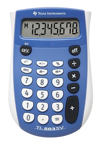 Texas Instruments 2" TI-503 SV Standard Function Calculator Battery Powered LCD Display