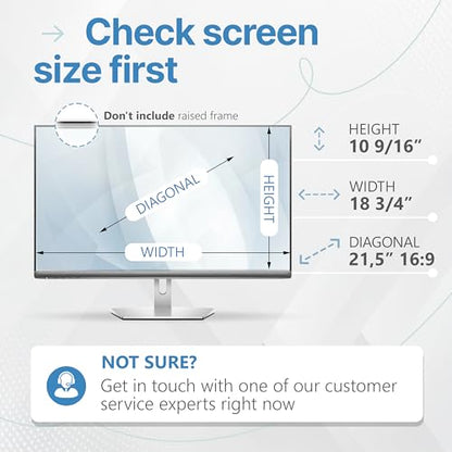 VINTEZ 21.5 Inch Computer Privacy Screen Filter Model VIN-102-21.5-BS