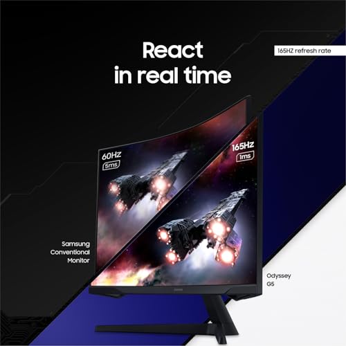 Samsung 32" Odyssey G55C LS32CG550ENXZA QHD 2560 x 1440 165Hz Curved LED Monitor
