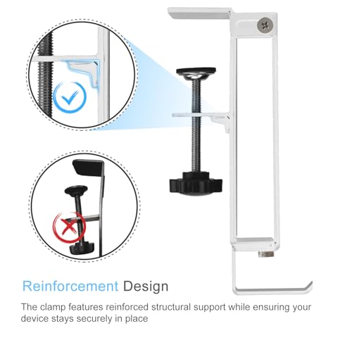 IFCASE Adjustable Desk Side Laptop Mount Holder Ifcase-lh01 White