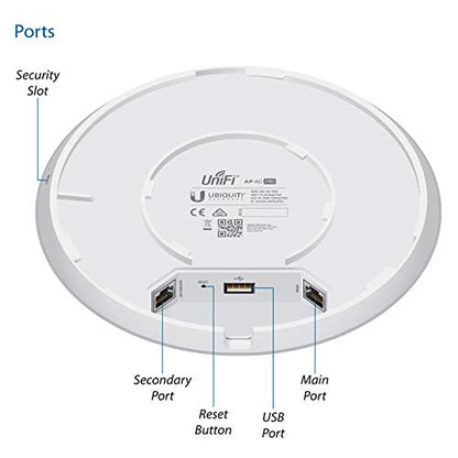 Ubiquiti 1 Count UAP-AC-PRO 5GHz 1300Mbps Dual-Band Access Point