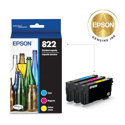 Epson T822520-S Inkjet Printer Cartridge 300 Page Yield Cyan, Magenta, Yellow