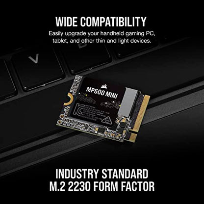 Corsair 2TB CSSD-F2000GBMP600MNR2 M.2 2230 NVMe SSD – 7000MB/s Read – 6200MB/s Write – Solid State Drive – Black